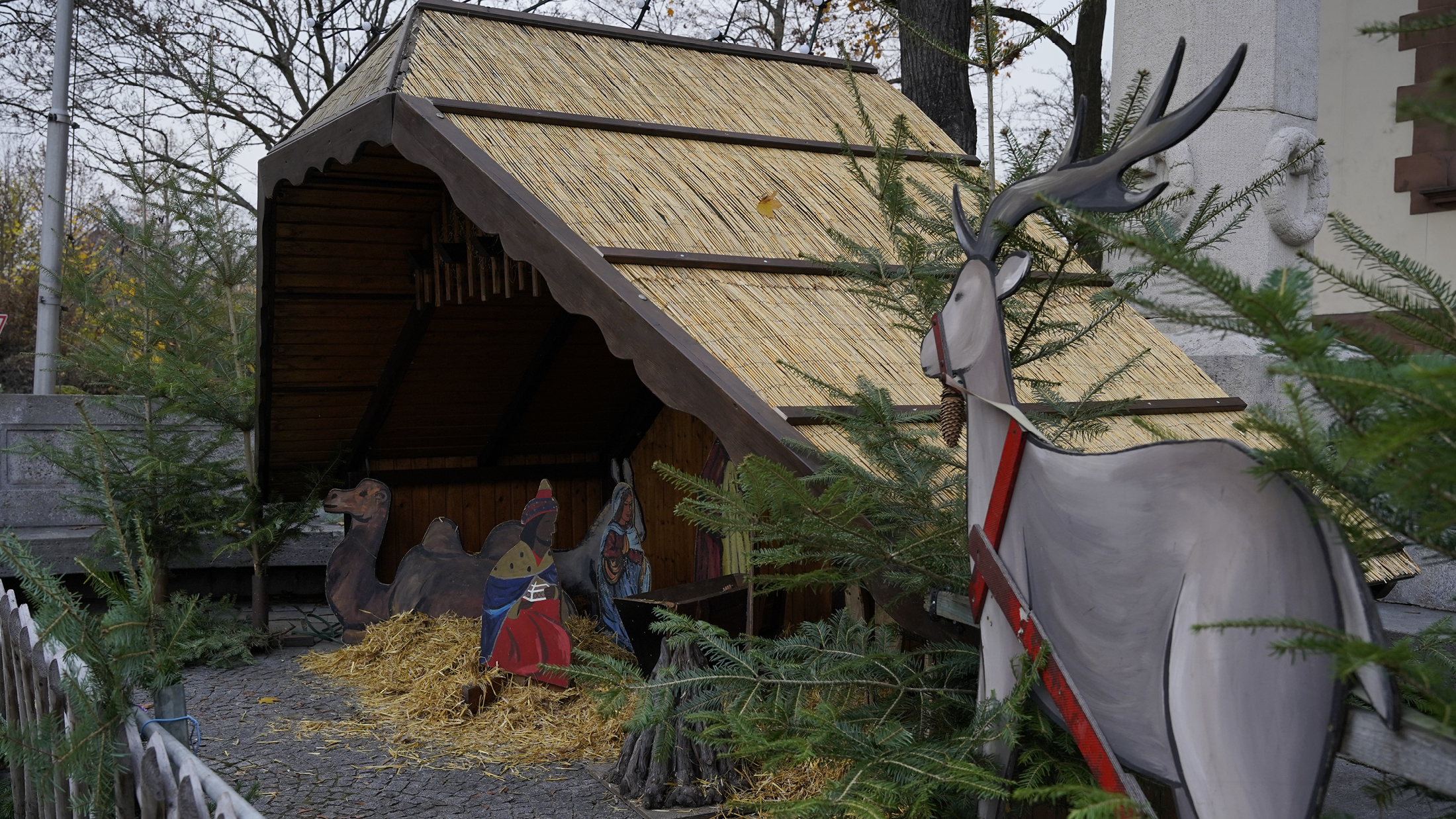 Heimatverein Kirchheim Weihnachts Krippe erneuert 2022